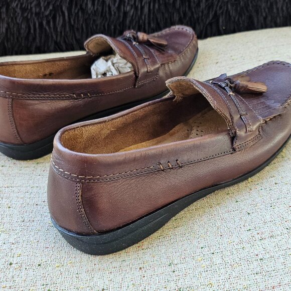 Dockers Men Brown Leather Upper Freestone Slip On Moccasin Shoes Size 9M main image 5